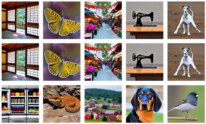 Original and adversarially attacked images with DreamSim distances (LipSim, ICLR 2024)